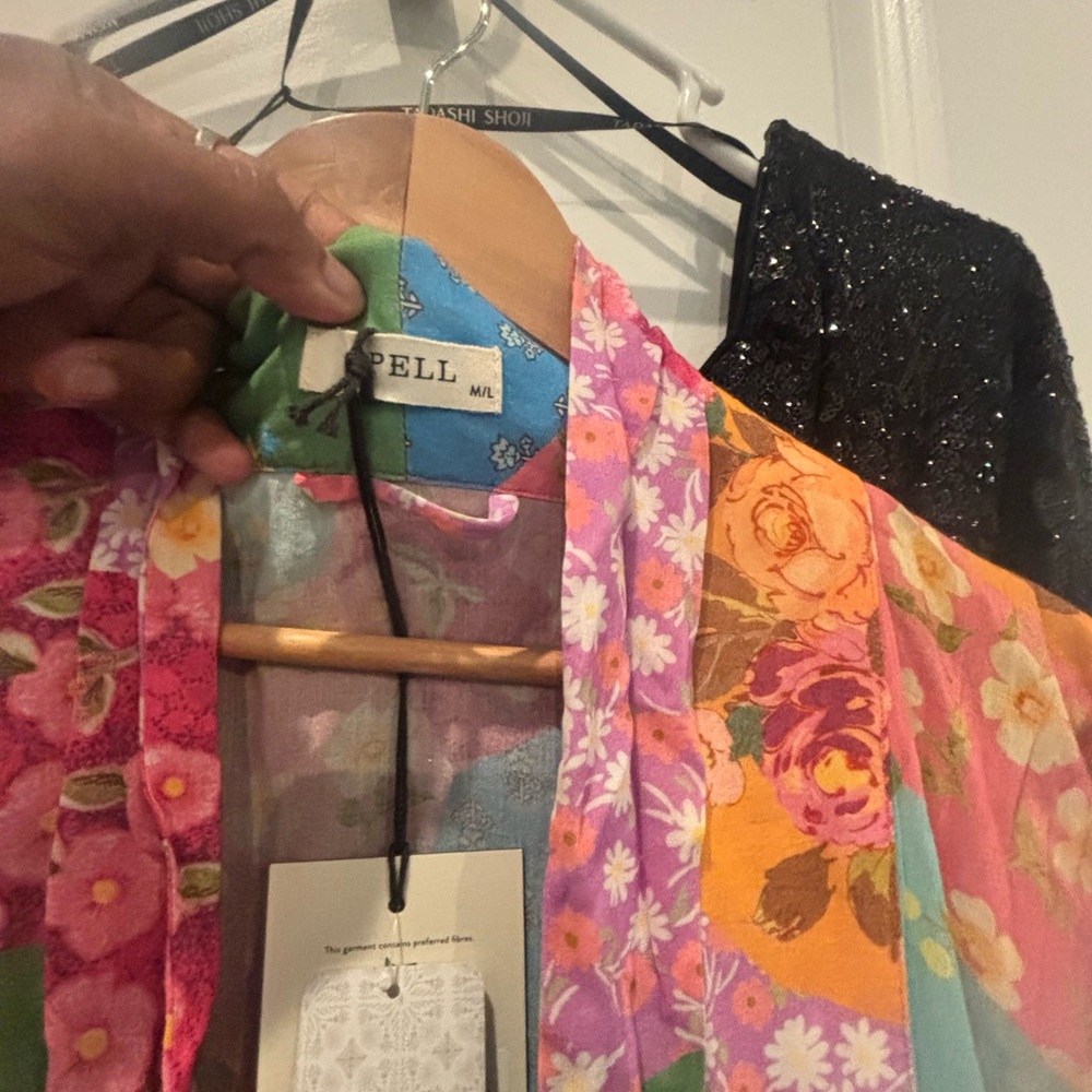 Spell Multicolor Floral Kimono - Picture 2 of 2